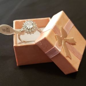 Womans engagement ring